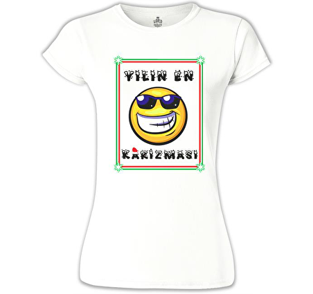 Yılın En Karizması Beyaz Kadın Tshirt
