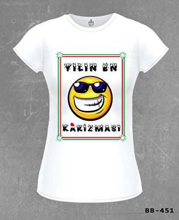 Yılın En Karizması Beyaz Kadın Tshirt