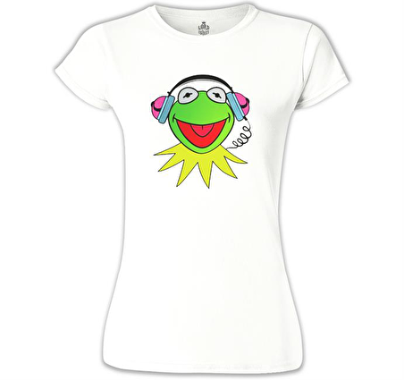 Kermit The Frog Beyaz Kadın Tshirt