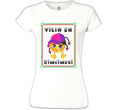 Yılın En Afacanı Beyaz Kadın Tshirt