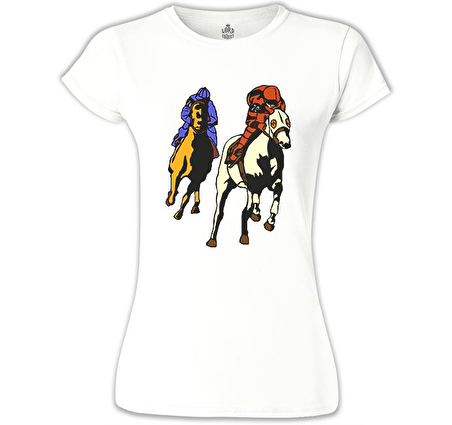 At 9 Beyaz Bayan Tshirt