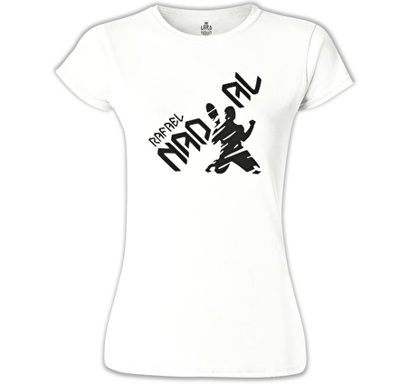 Tenis - Nadal Win Beyaz Bayan Tshirt