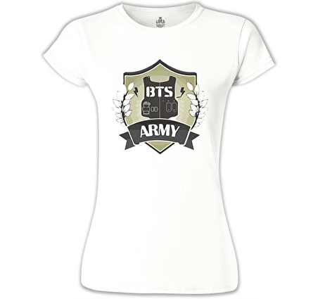 BTS - Army Arma Beyaz Kadın Tshirt