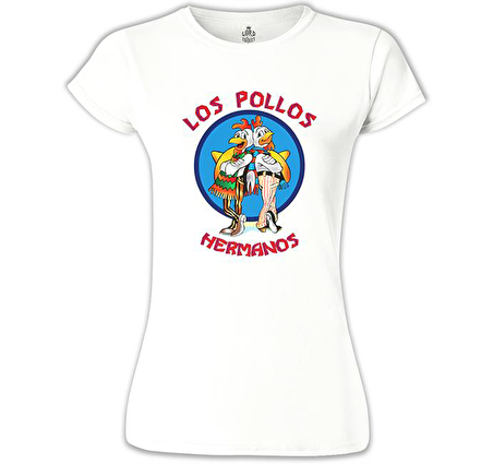 Los Pollos Hermanos Beyaz Bayan Tshirt