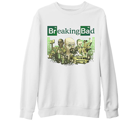 Breaking Bad 1 Beyaz Kalın Sweatshirt
