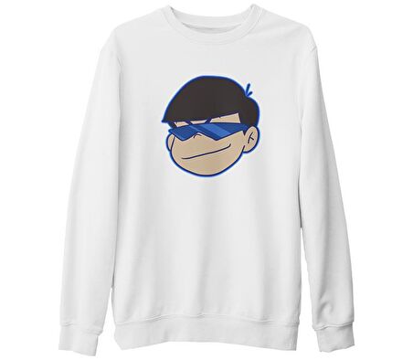Karamatsu Beyaz Kalın Sweatshirt