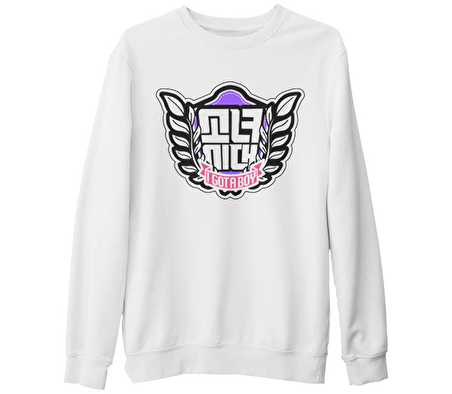 SNSD - Boy Beyaz Kalın Sweatshirt