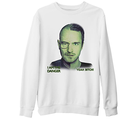 Breaking Bad - I am The Danger  Beyaz Kalın Sweatshirt