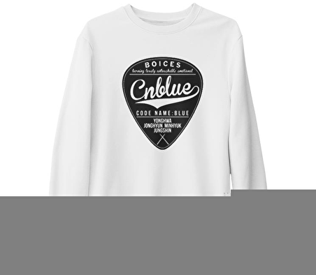 CNBlue - Code Blue Beyaz Kalın Sweatshirt