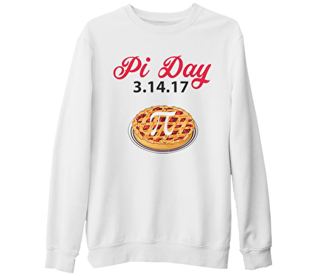 Matematik - Pi 24 Beyaz Kalın Sweatshirt