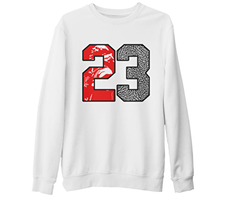 Basketball - Jordan  Beyaz Kalın Sweatshirt
