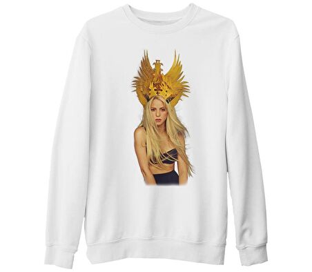 Shakira - Comme Moi Beyaz Kalın Sweatshirt