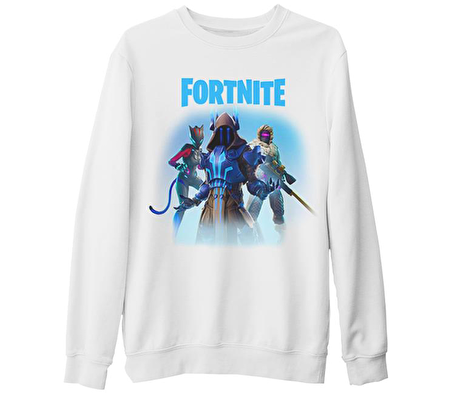 Fortnite - Ice King Beyaz Kalın Sweatshirt