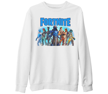 Fortnite - From Darkness Beyaz Kalın Sweatshirt