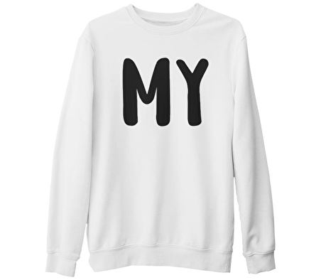 My Hero - My Beyaz Kalın Sweatshirt