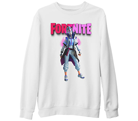 Fortnite - Catalyst Beyaz Kalın Sweatshirt