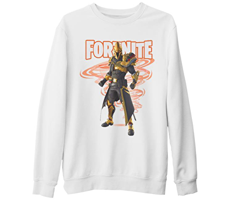 Fortnite - Ultima Knight Beyaz Kalın Sweatshirt