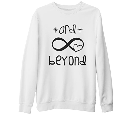 And Beyond Beyaz Kalın Sweatshirt