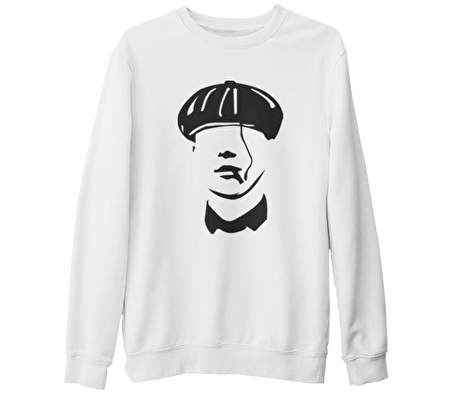 Peaky Blinders - Hat Beyaz Kalın Sweatshirt