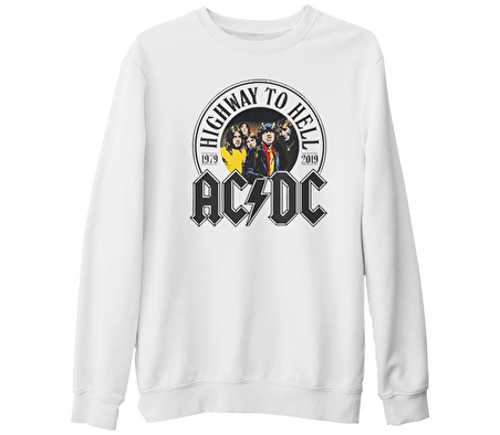 AC DC - 1979 Beyaz Kalın Sweatshirt