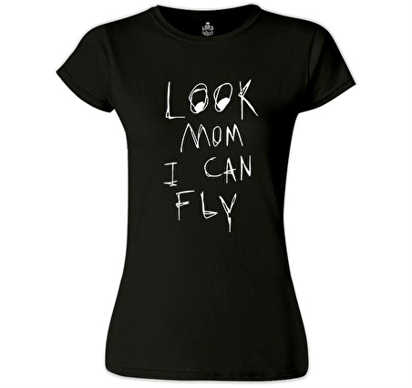 Travis Scott - Look Mom I can fly Siyah Bayan Tshirt