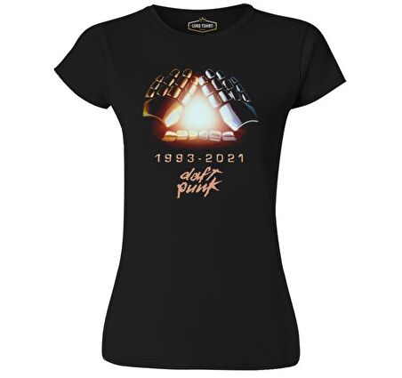 Daft Punk - 1993-2021 Siyah Bayan Tshirt