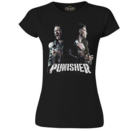 Punisher - Fight Siyah Bayan Tshirt