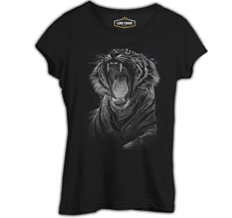 Roar - Kaplan Siyah Bayan Tshirt