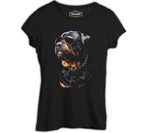 Rottweiler - Cool Siyah Kadın Tshirt