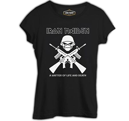 Iron Maiden - A Matter of Life and Death Siyah Bayan Tshirt