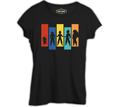 Dragon Ball - Fusion Siyah Bayan Tshirt
