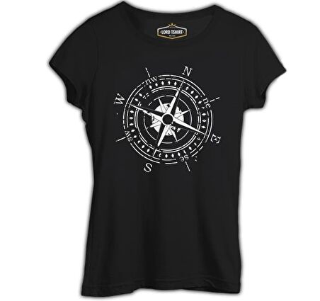 Pusula II Siyah Bayan Tshirt