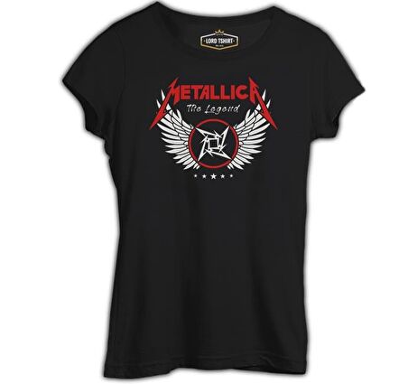 Metallica - Legend Siyah Kadın Tshirt