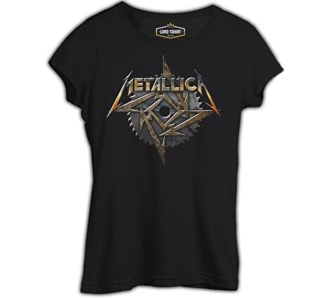 Metallica - Saw Blade Siyah Bayan Tshirt