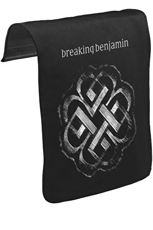 Breaking Benjamin - Logo Unisex Siyah Tak-Çıkar Postacı Çanta Kapağı CK-1003