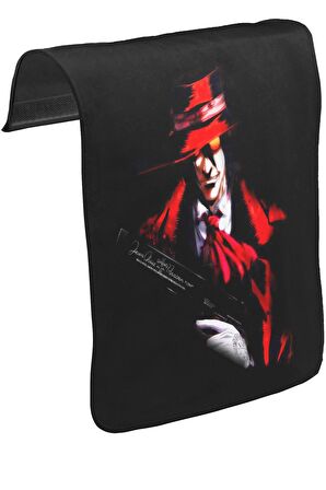 Hellsing - AlucardUnisex Siyah Tak-Çıkar Postacı Çanta Kapağı CK-1010