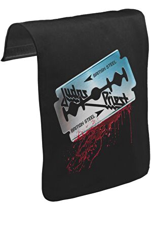 Judas Priest - British Steel Unisex Siyah Tak-Çıkar Postacı Çanta Kapağı CK-1024