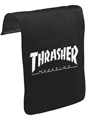 Thrasher Magazine Unisex Siyah Tak-Çıkar Postacı Çanta Kapağı CK-1028