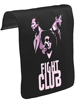 Fight Club - Smoky Unisex Siyah Tak-Çıkar Postacı Çanta Kapağı CK-1030