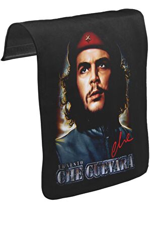 Che Guevara - Classic Unisex Siyah Tak-Çıkar Postacı Çanta Kapağı CK-105