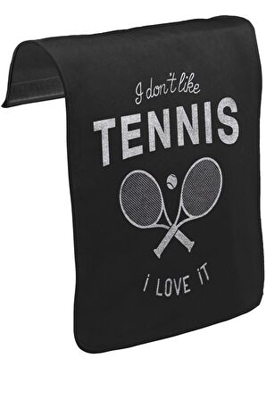 Tenis - Love It Unisex Siyah Tak-Çıkar Postacı Çanta Kapağı CK-1055