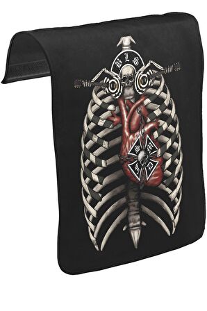 Black Label Society Unisex Siyah Tak-Çıkar Postacı Çanta Kapağı CK-106