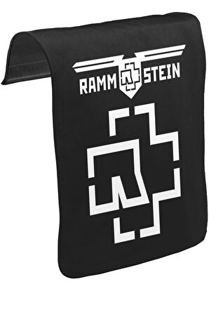 Rammstein - Logo Unisex Siyah Tak-Çıkar Postacı Çanta Kapağı CK-1094