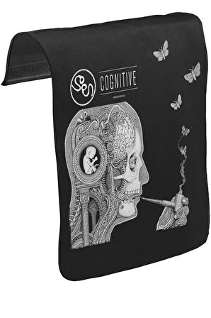 Soen - Cognitive Unisex Siyah Tak-Çıkar Postacı Çanta Kapağı CK-1100
