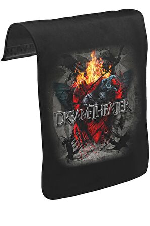 Dream Theater - Fire Wings Unisex Siyah Tak-Çıkar Postacı Çanta Kapağı CK-1142