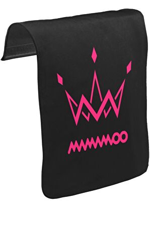 Mamamoo - Logo Crown Unisex Siyah Tak-Çıkar Postacı Çanta Kapağı CK-1162