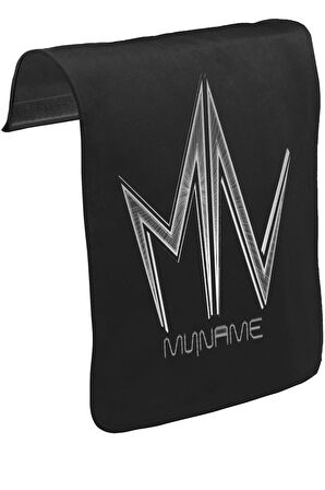 MyName - Logo Unisex Siyah Tak-Çıkar Postacı Çanta Kapağı CK-1176