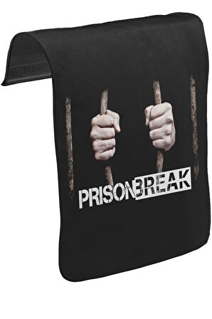 Prison Break - Behind the Bars Unisex Siyah Tak-Çıkar Postacı Çanta Kapağı CK-1177