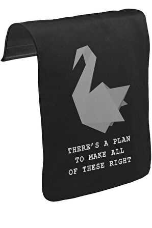 Prison Break - A Plan Unisex Siyah Tak-Çıkar Postacı Çanta Kapağı CK-1179