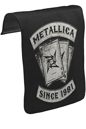 Metallica - Since 1981 Unisex Siyah Tak-Çıkar Postacı Çanta Kapağı CK-1217